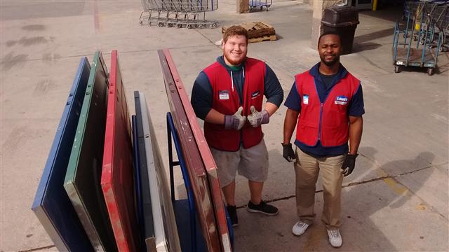 Lowe's door donation